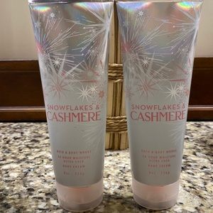 Bath and Body Works Snowflakes and Cashmere Body Cream Set of 2
